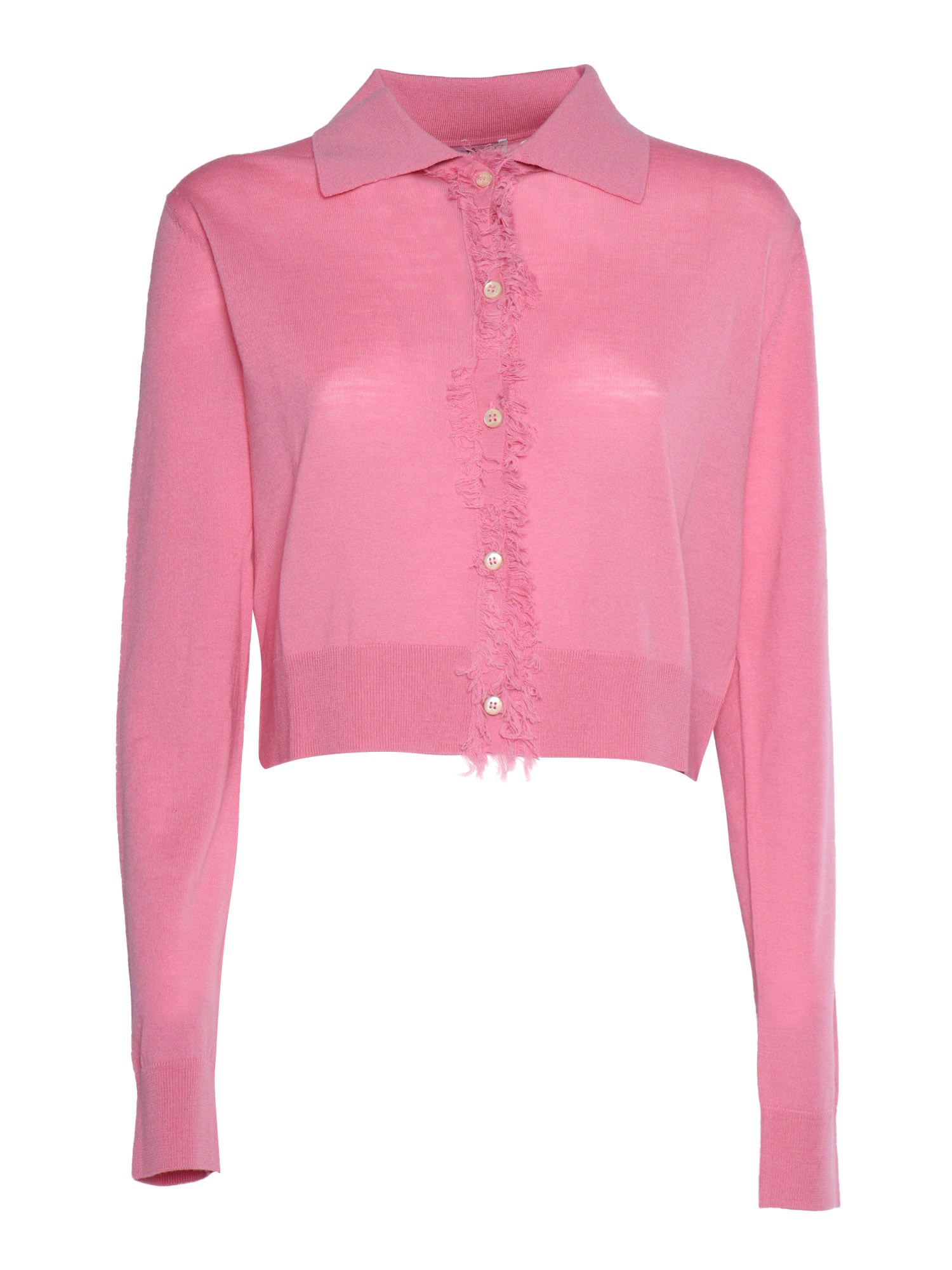 Shop Ballantyne Pink Polo Cardigan