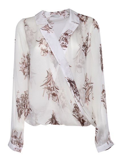 Ballantyne Camicia in seta con stampe