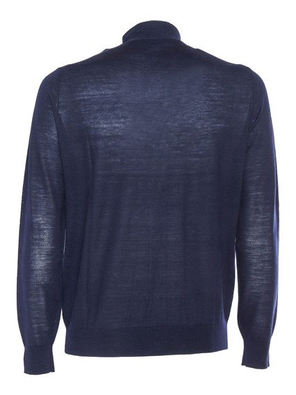 Ballantyne Blue high neck cardigan