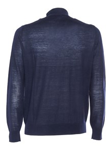 Ballantyne Blue high neck cardigan