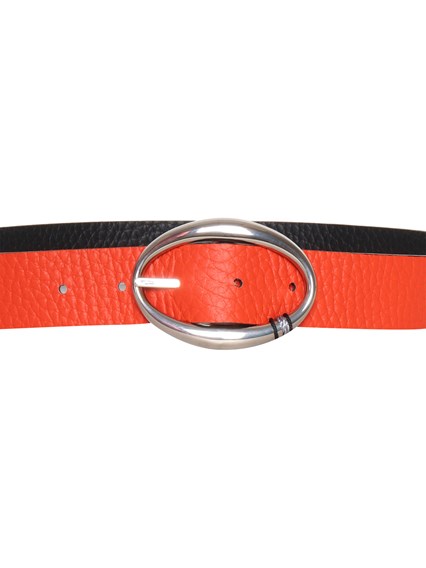 Orciani Red smooth leather belt