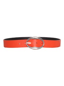 Orciani Red smooth leather belt