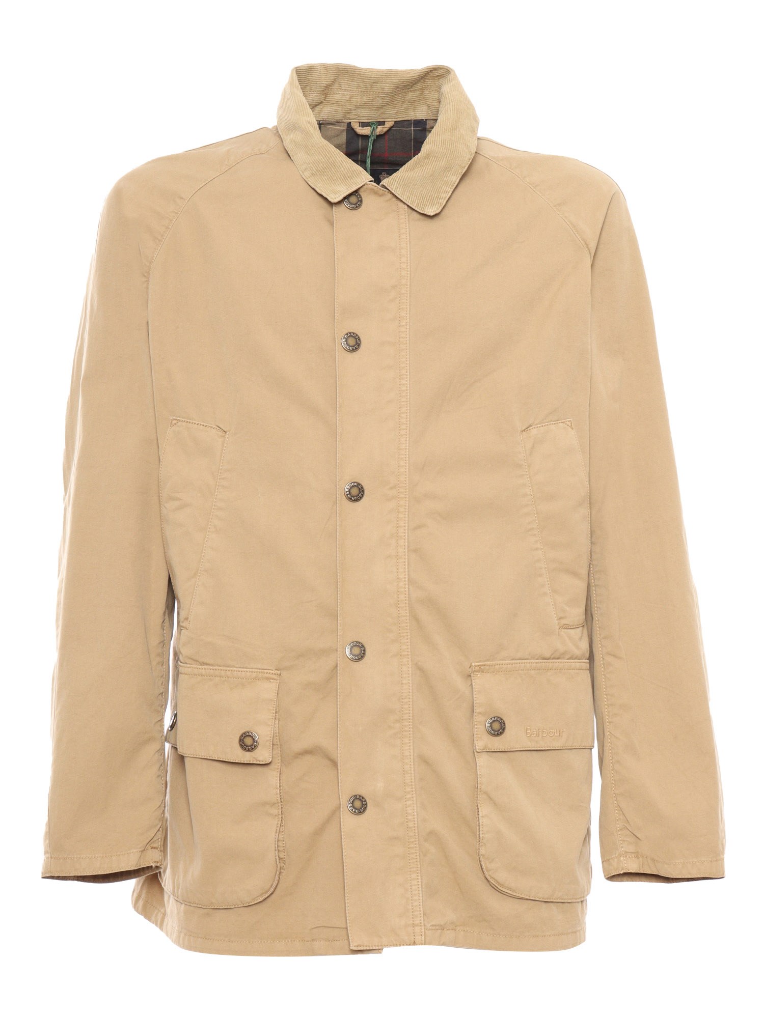 Shop Barbour Beige Ashby Jacket In Gray