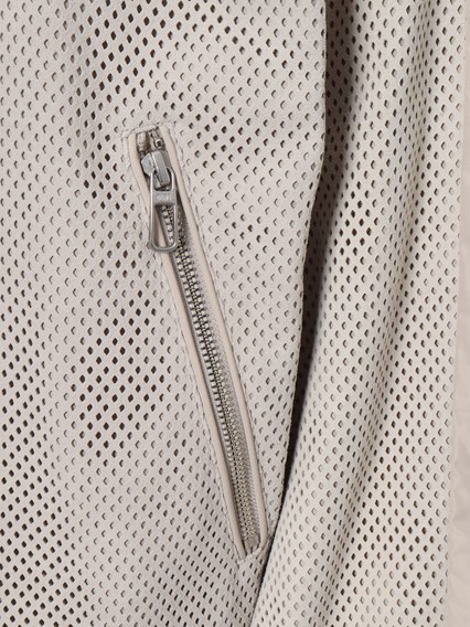 DUNO Cristel perforated leather jacket