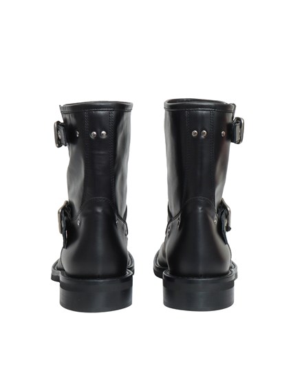 VIA ROMA 15 Black biker boots