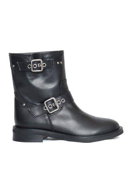 VIA ROMA 15 Black biker boots