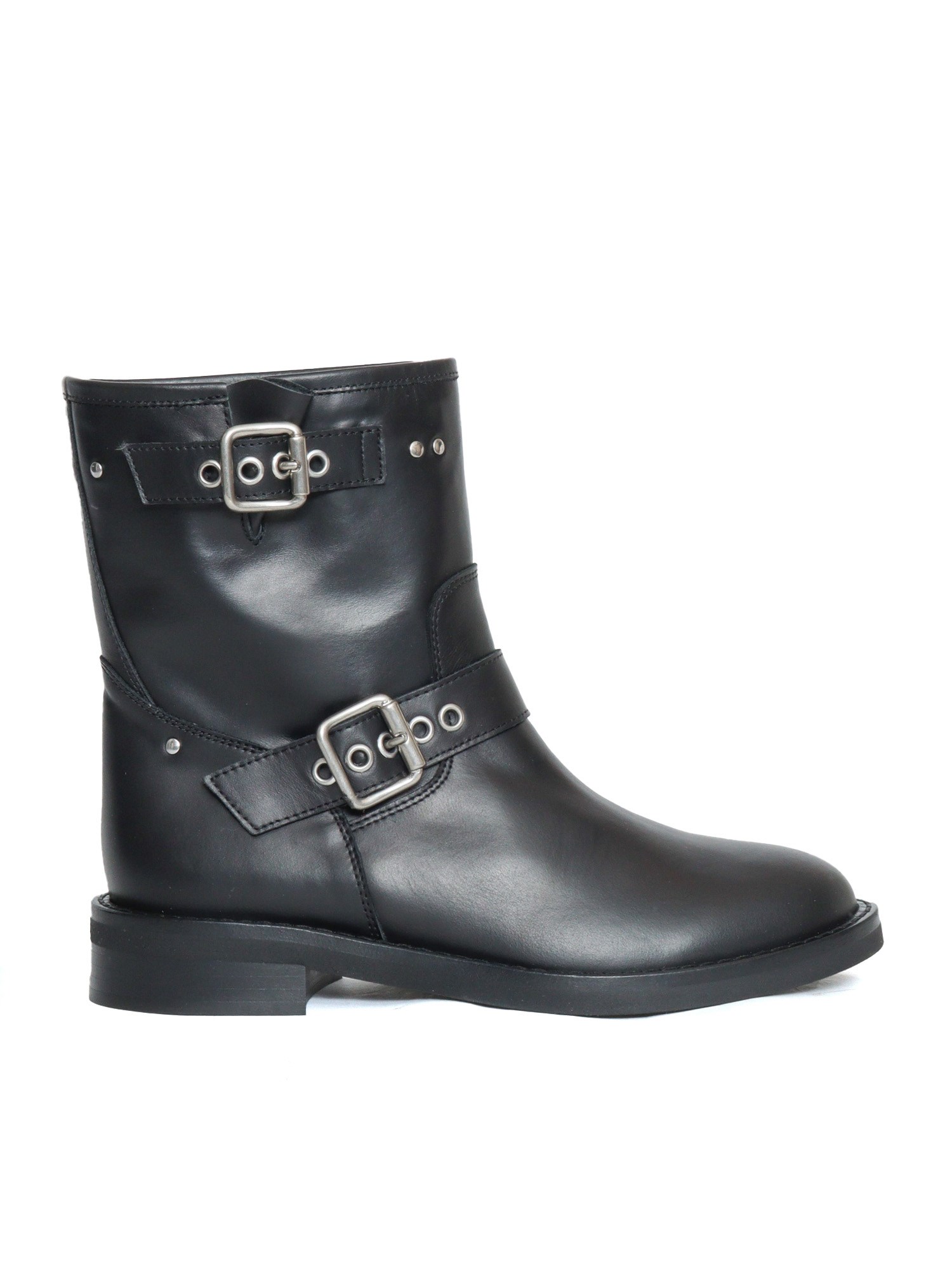 Shop Via Roma 15 Black Biker Boots