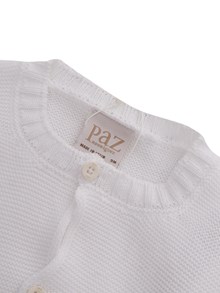 Paz Rodriguez White knitted cardigan