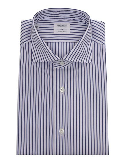 Mazzarelli Blue striped shirt