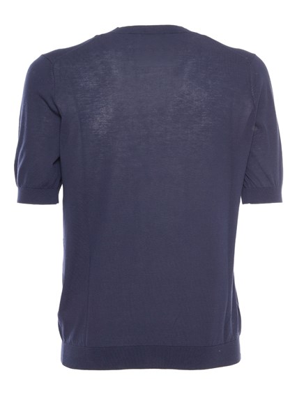 Ballantyne Blue knit t-shirt