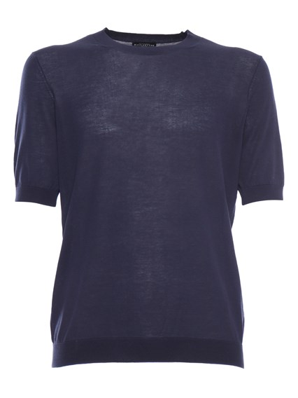 Ballantyne Blue knit t-shirt