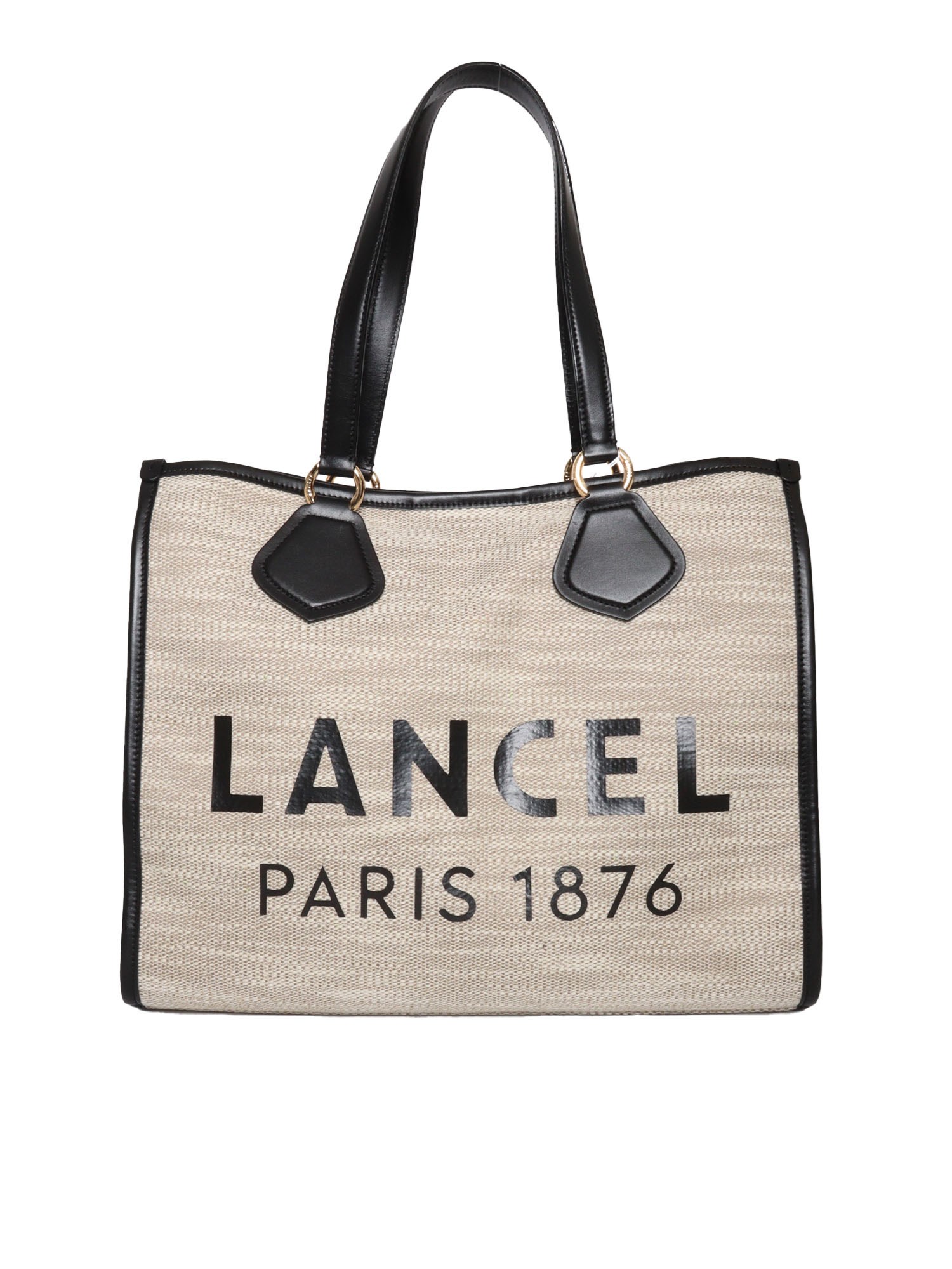 Shop Lancel Cabas L Bag In Beige