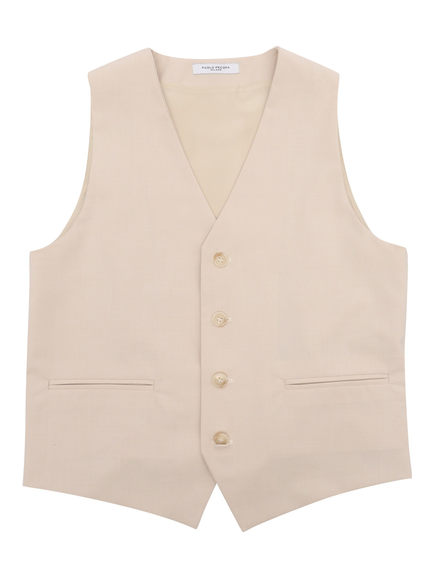 Paolo Pecora Beige Waistcoat In Beige