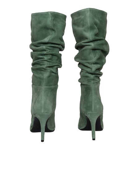 VIA ROMA 15 Green curled boots