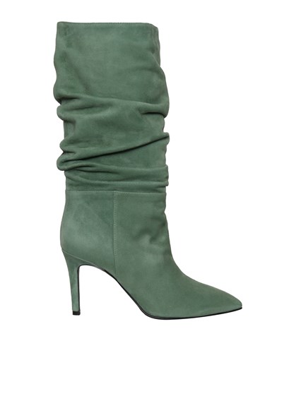 VIA ROMA 15 Green curled boots
