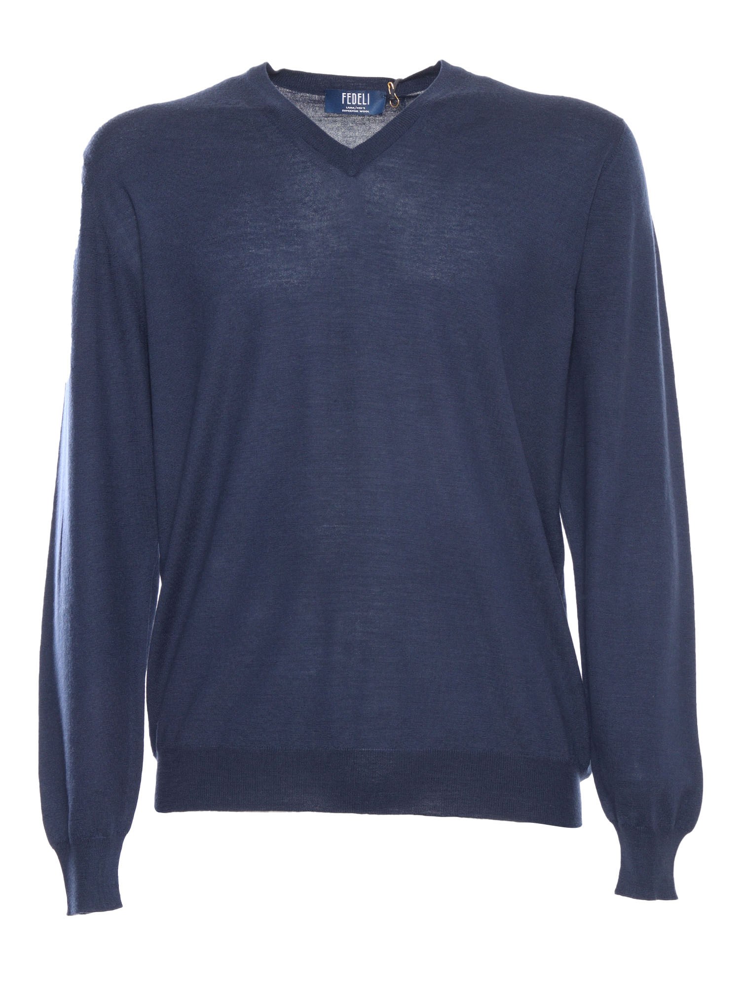 Shop Fedeli Blue Sweater