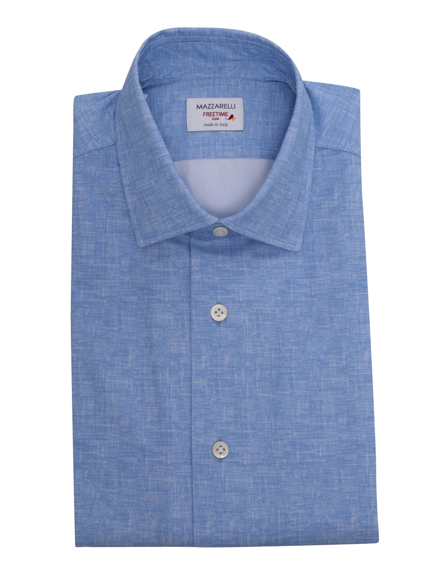 Mazzarelli Light Blue Shirt In Light Blue
