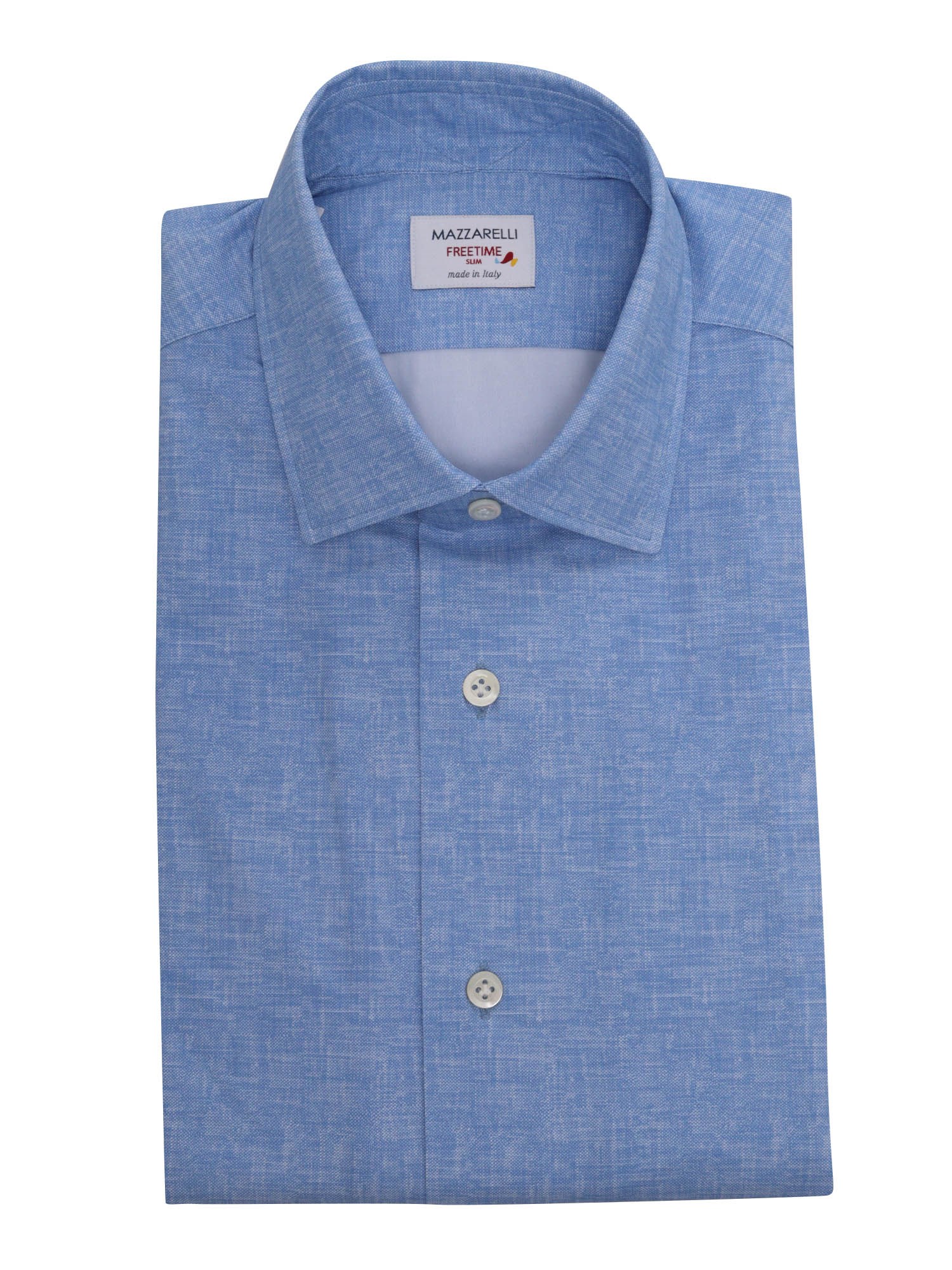 Shop Mazzarelli Light Blue Shirt