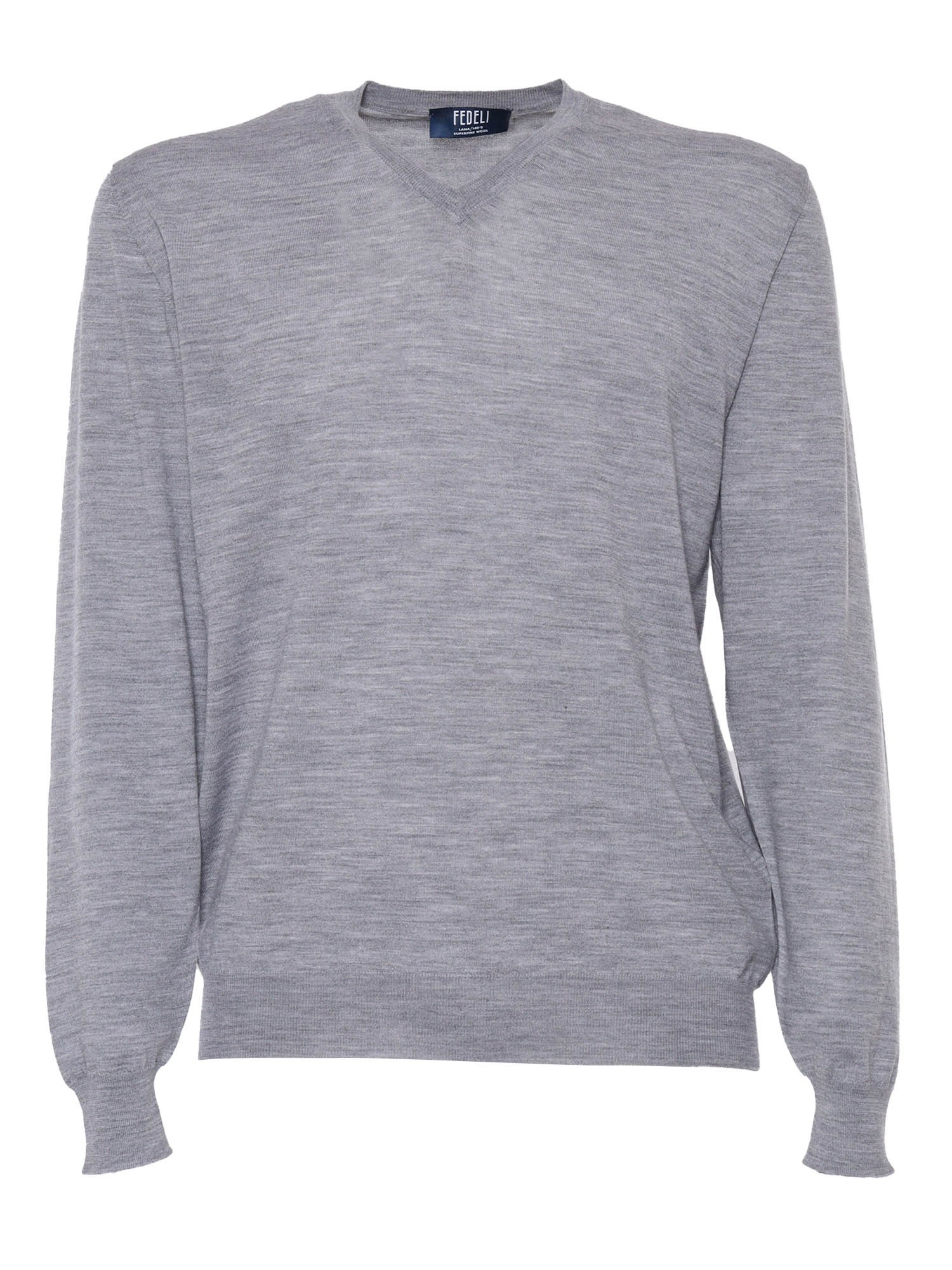 Shop Fedeli Gray Pullover In Cool Wool In Multi