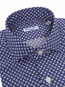 Sartoria Del Campo-Sonrisa Camicia blu a fiori