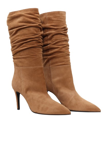 VIA ROMA 15 Curled brown boot