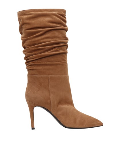VIA ROMA 15 Curled brown boot