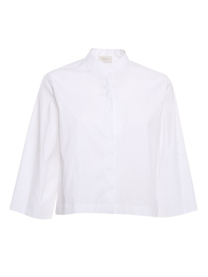 Mazzarelli White cropped shirt
