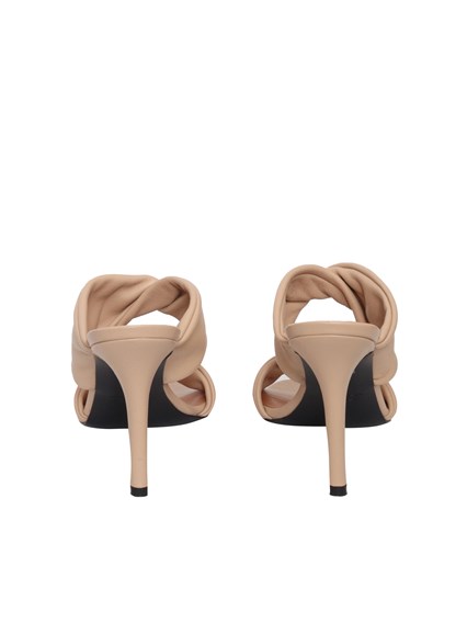 VIA ROMA 15 Tubolar leather sandal