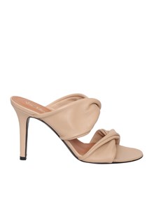 VIA ROMA 15 Tubolar leather sandal