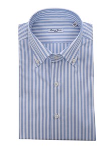 Sartoria Del Campo-Sonrisa Camicia azzurra a righe