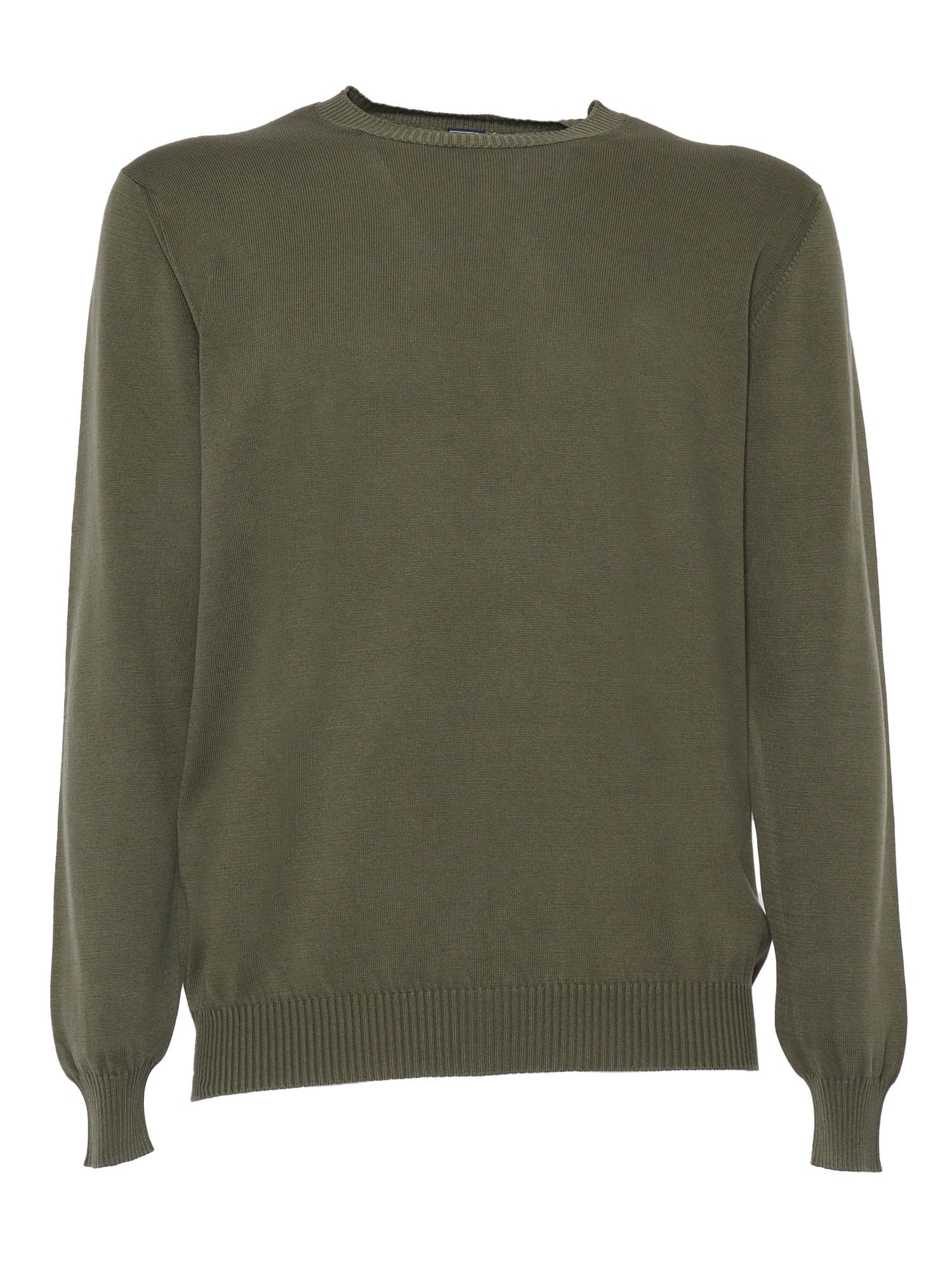 Shop Fedeli Green Giza Light Frosted Sweater