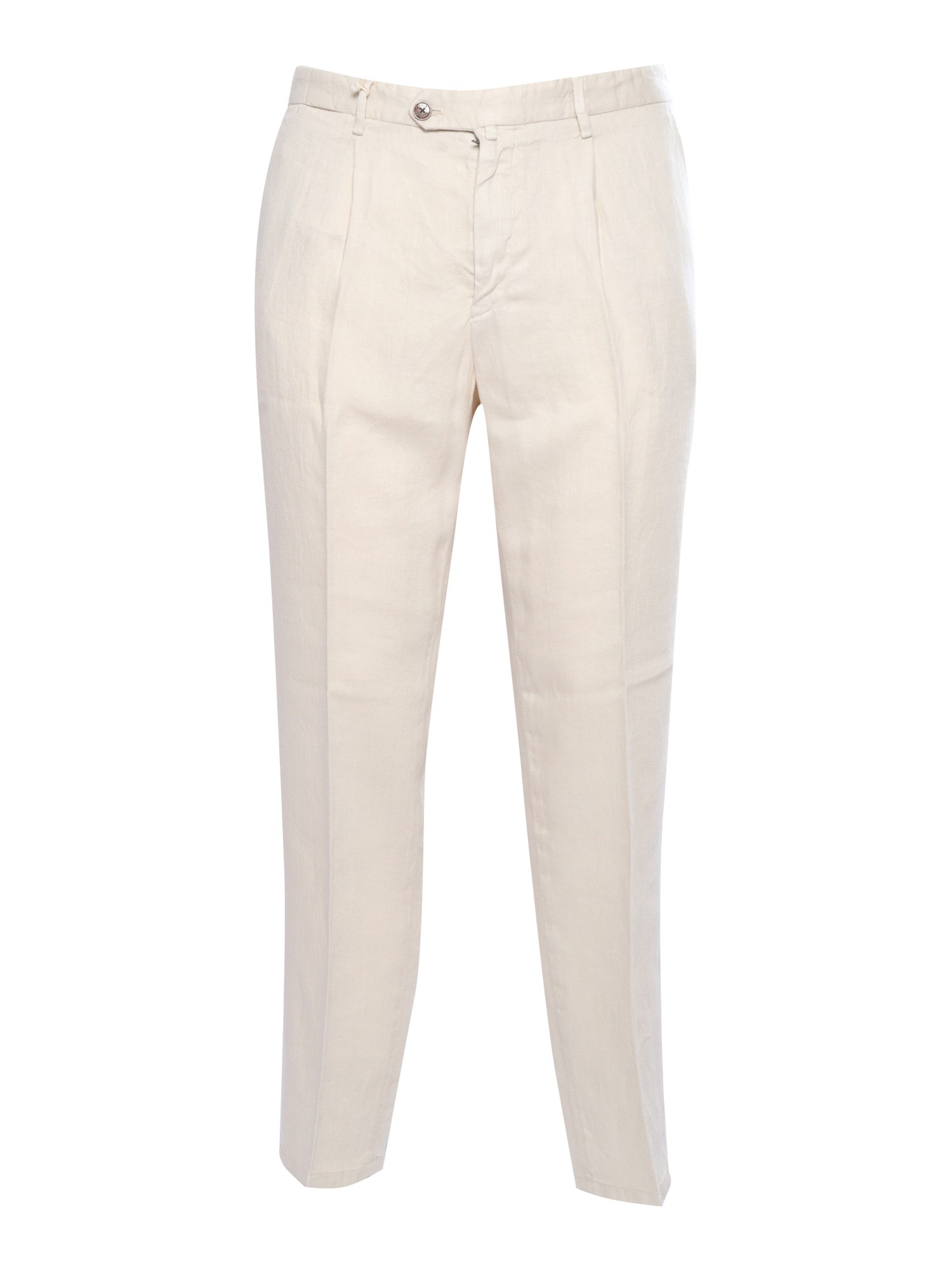 Briglia Cream Men's Trousers In White