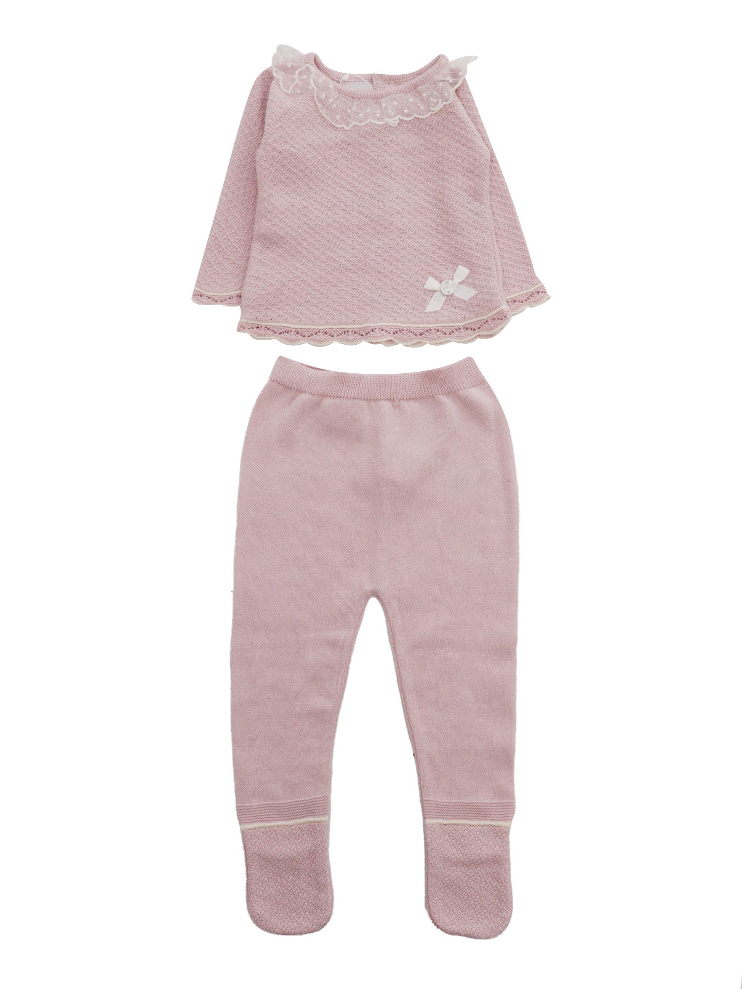 Paz Rodriguez Pink Mecer Suit In White