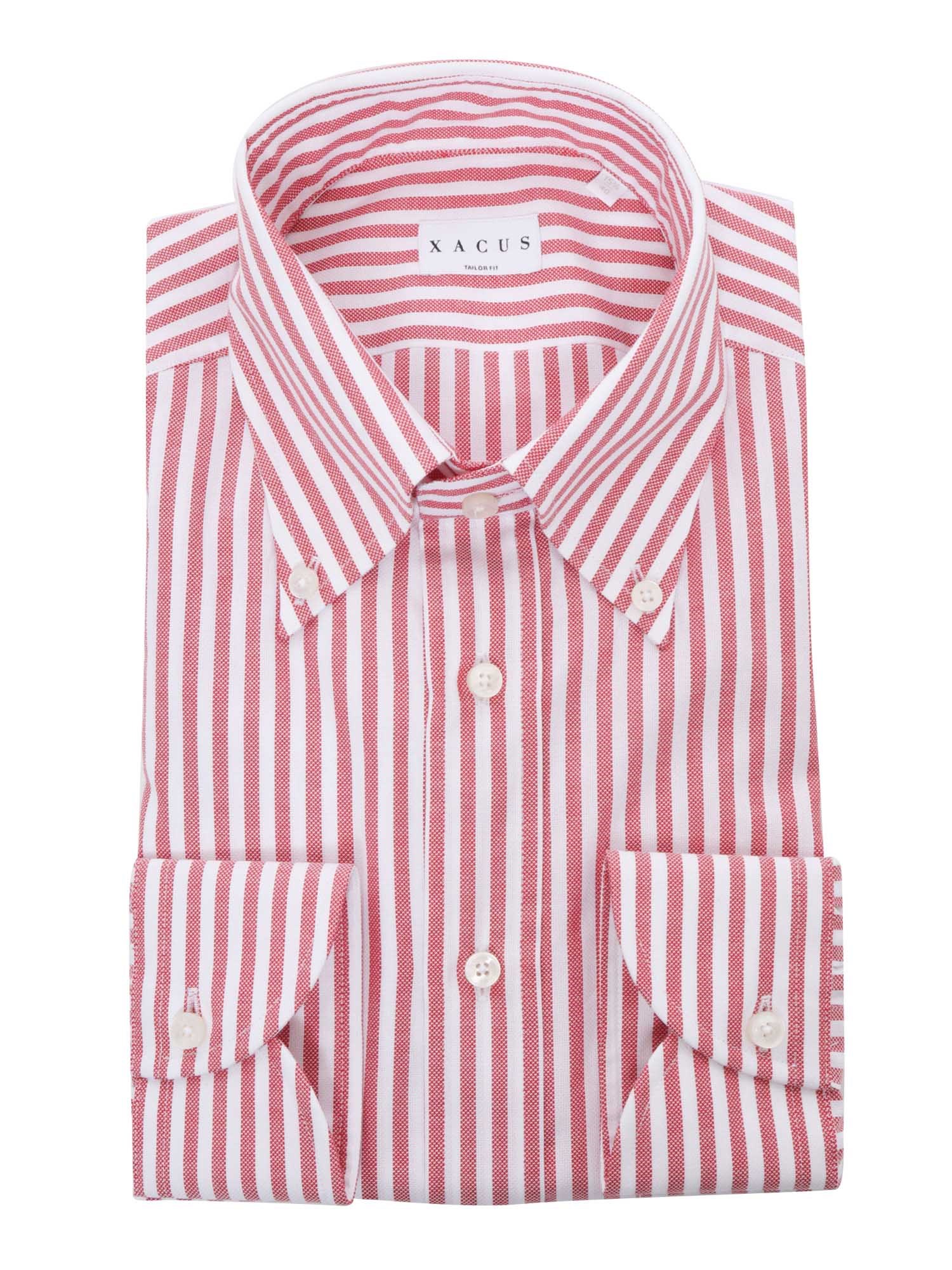 Shop Xacus Red Striped Shirt In Multi