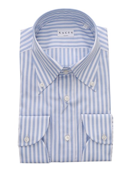 XACUS Light blue striped shirt