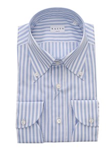 XACUS Camicia a righe azzurre