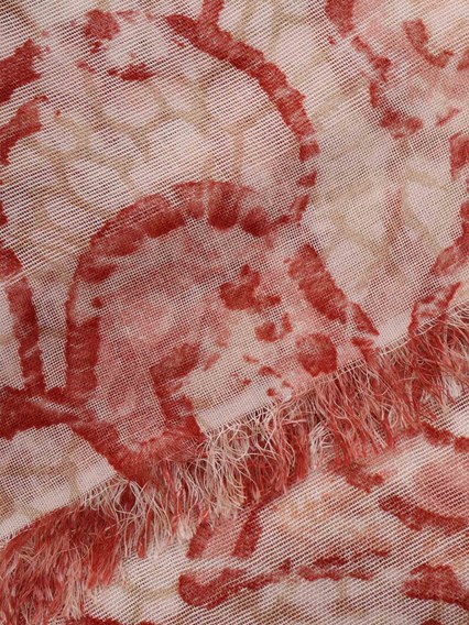 Faliero Sarti Foulard con fantasia rossa