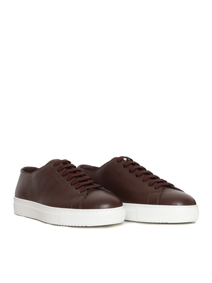 DOUCAL'S Brown leather sneakers
