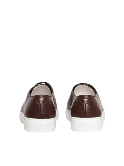 DOUCAL'S Brown leather sneakers