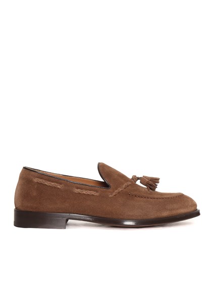 DOUCAL'S Brown leather loafer
