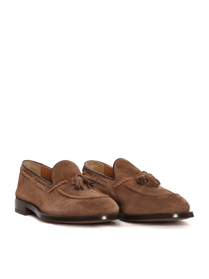 DOUCAL'S Brown leather loafer