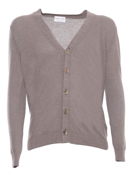 SETTE FILI CASHMERE Cardigan bouclè marrone