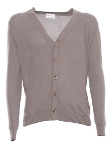 SETTE FILI CASHMERE Brown bouclé cardigan