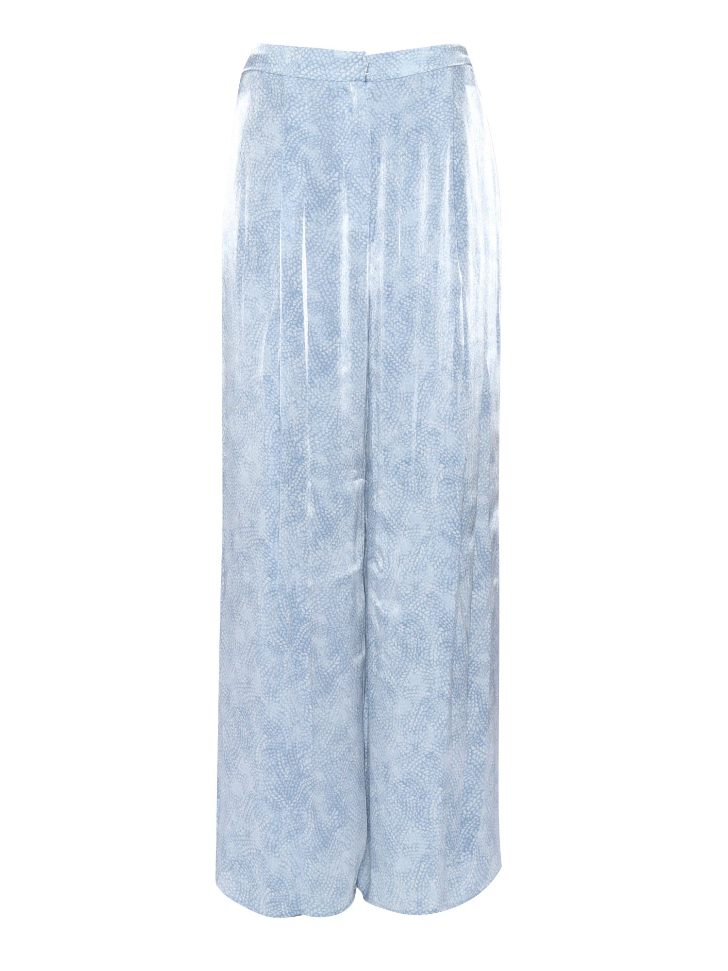 Michael Kors Petal Wide Leg Trousers In Light Blue