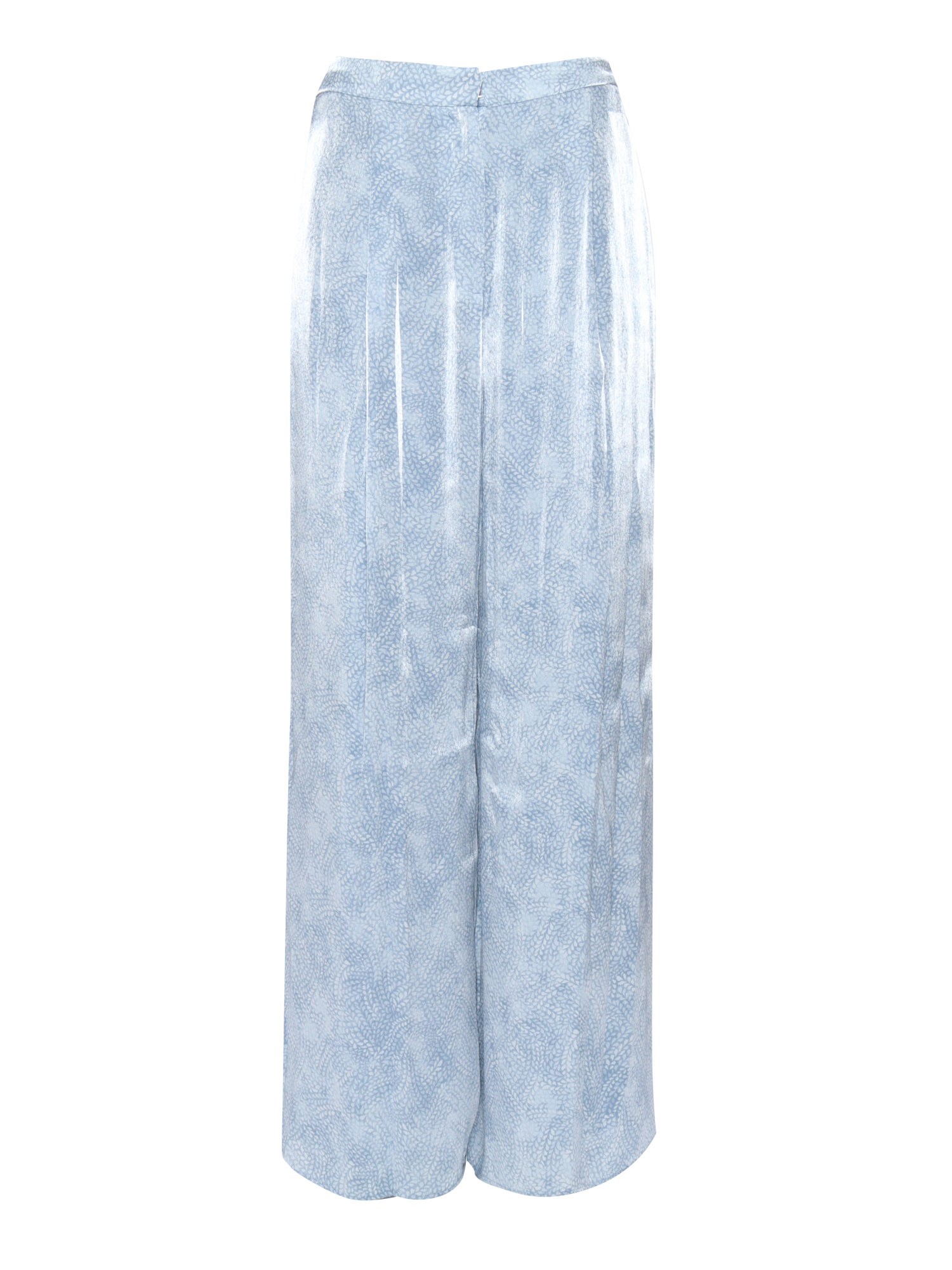 Michael Kors Petal Wide Leg Trousers In Blue