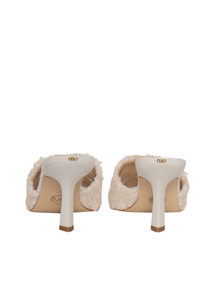 Michael Kors White Tessa mules sandals