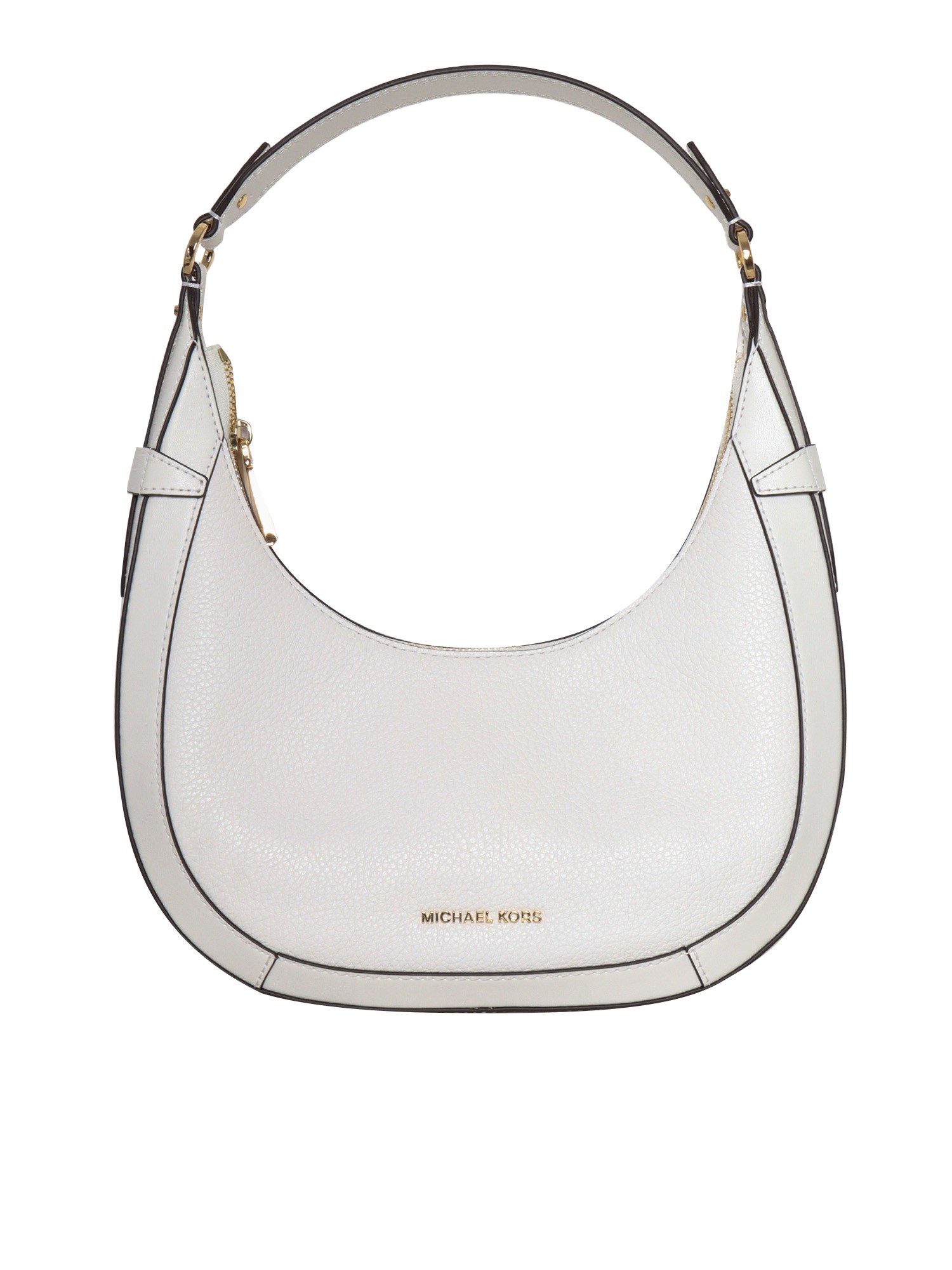 Michael Kors White Leather Bag In Neutral