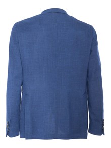 BRERAS MILANO Blue single-breasted blazer
