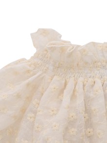 LA STUPENDERIA TJTP72X74X74 FIORE RICAMO PANNA