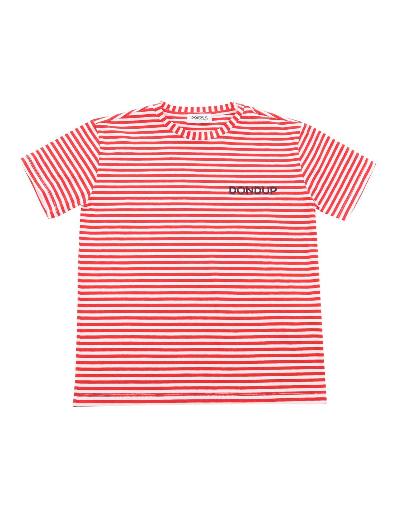 Shop Dondup White And Red Striped T-shirt